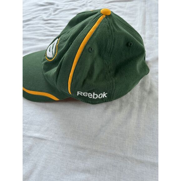 Green Bay Packers Reebok NFL Adjustable Hat, Velcro, Green/Yellow Stripe - Picture 3 of 5